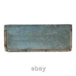 Antique Pennsylvania Dutch Folk Art Painted Wood Carved Spoon Rack Hanging Shelf