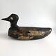 Antique Primitive Duck Decoy Hand Carved Painted Rustic Carving Folk Art Display