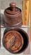 Antique Primitive Folk Art Carved Wood Pineapple Butter Mold Stamp