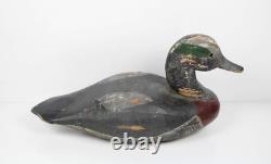 Antique Primitive Folk Art Carved Working Decoy Inv#JC03