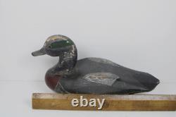 Antique Primitive Folk Art Carved Working Decoy Inv#JC03