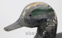 Antique Primitive Folk Art Carved Working Decoy Inv#JC03
