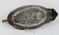 Antique Primitive Folk Art Carved Working Decoy Inv#JC03