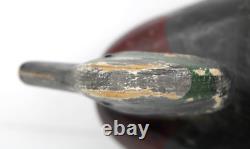 Antique Primitive Folk Art Carved Working Decoy Inv#JC03