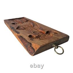 Antique Springerle Folk Art Figural Hand-Carved Wooden Cookie Mold