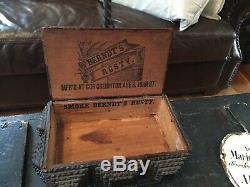 Antique Tramp Art Box Folk Art Stunning Heavily Carved