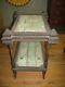 Antique Tramp Art Table Two Tier Folk Art Carved Decorated Shipping Available