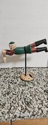 Antique/VTG Hand Carved Wooden Folk Art 12½×7 9×9 Great VTG Condition