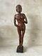 Antique Vintage Folk Art Carved Wood Nude Woman Lady Aafa Figure Sculpture
