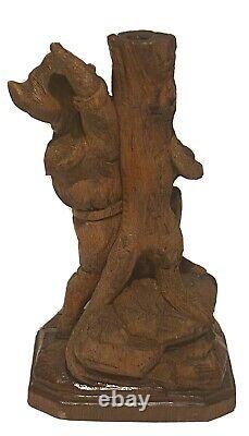 Antique Vintage Folk Art Primitive Carved Wood Elf Gnome Figure Sculpture Study