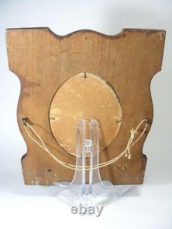 Antique Vintage Wooden Chip Carved Folk Tramp Art Photo Picture Frame Hand Made