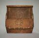 Antique Vtg 19th C 1800s Folk Art Chip Carved Wall Box Great Untouched Surface