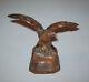 Antique Vtg Wwi Folk Art Carved Wooden Eagle America 1917 Liberty 1918 France