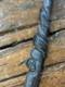 Antique Walking Stick Cane. Folk Art. Hand Carved Wood American Vintage