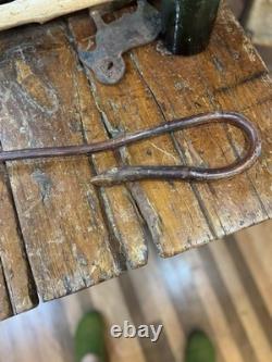 Antique Walking Stick Cane. Folk Art. Hand Carved Wood American vintage