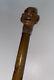 Antique Walking Stick /cane C1920s. Folk Art. Whimsical Carved Head. 34.5 Vgc