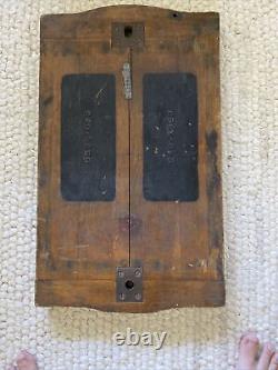 Antique Wall Hanging Carved wooden plaque Folk Art Tool Mold Face