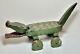 Antique Wood Carved And Painted Folk Art Alligator 20th. Century