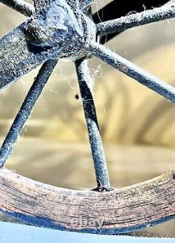 Antique Wood Carved Horse Tricycle Folk Art Exc Cond. Approx 10X 10X 9