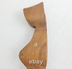 Antique Wood Sculpture Dog Bird Carving Minimalist Home Decor Goose Folk Art