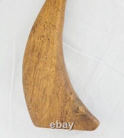 Antique Wood Sculpture Dog Bird Carving Minimalist Home Decor Goose Folk Art