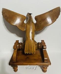 Antique Wooden Hand Carved Phoenix Bird Folk Art Figure Large 19 X 9 X 19