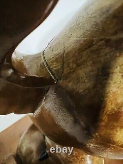 Antique Wooden Hand Carved Phoenix Bird Folk Art Figure Large 19 X 9 X 19