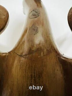 Antique Wooden Hand Carved Phoenix Bird Folk Art Figure Large 19 X 9 X 19