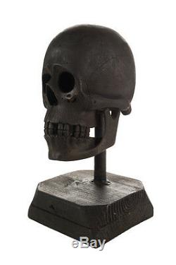 Antique Wooden Skull Hand Carved 19th century Folk Art