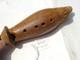 Antique Early Hand Carved Folk Art Wood Eskimo Seal Whistle Music Treen Figural
