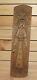 Antique Hand Carving Wood Wall Hanging Plaque Woman With Folk Costume