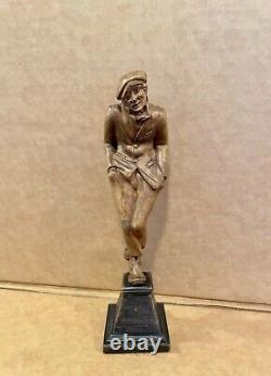 Ashcan School Folk Art Carved Wood Tramp, Gov. Big Jim Thompson Collection