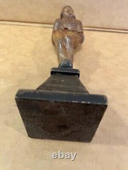 Ashcan School Folk Art Carved Wood Tramp, Gov. Big Jim Thompson Collection