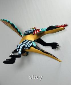 Authentic Manuel Jimenez Oaxacan Wood Carving Mythical Dragon Early 1980's