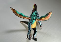 Authentic Manuel Jimenez Oaxacan Wood Carving Mythical Dragon Early 1980's
