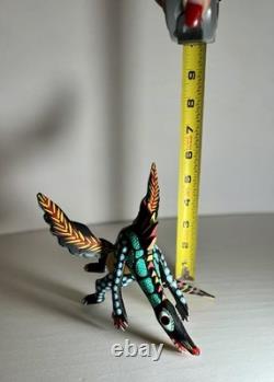 Authentic Manuel Jimenez Oaxacan Wood Carving Mythical Dragon Early 1980's