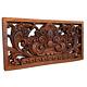 Balinese Bhoma Demon Guardian Wall Art Relief Panel Hand Carved Wood Asian Decor