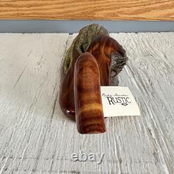 Beautifully Hand Carved Fence Post Duck by Tim Bergren at Rocky Mountain Rustic