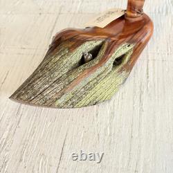 Beautifully Hand Carved Fence Post Duck by Tim Bergren at Rocky Mountain Rustic