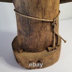 Ben Ortega St Francis Carved Wood Folk Art Figurine New Mexico 10 inch lot A