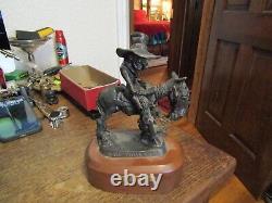 Bill Plunkett bronze Sculpture Figurine Western Cowboy Folk Art 29/50
