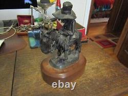 Bill Plunkett bronze Sculpture Figurine Western Cowboy Folk Art 29/50