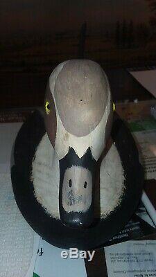 Bob Booth Very 1st Old Squaw Drake 1988 Carved Wood Folk Art Duck Decoy