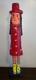 Bradford Naugler Signed Folk Art Sculpture B. 1948 Large Painted Wood Figure Rare