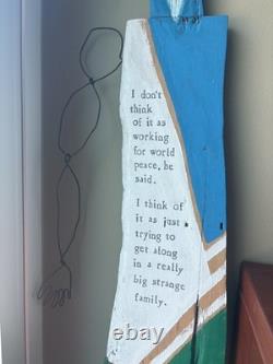 Brian Andreas Folk Wood Sculpture Story People Wall Art