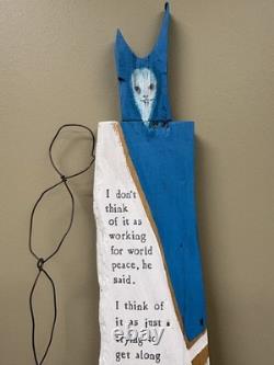 Brian Andreas Folk Wood Sculpture Story People Wall Art