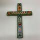 Bryan Cunningham Loteria Hand-carved Painted Cross 2014 Contemporary Folk Art