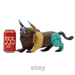 Bull Alebrije Hand Carved Wooden Mexican Folk Art Sculpture Oaxaca Painted