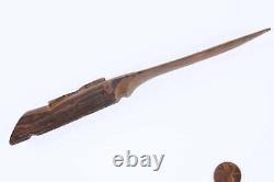 C1910 Lookout Mountain Tennessee Folk Art carved Pyrography Civil war rifles let