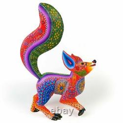 COYOTE Oaxacan Alebrije Wood Carving Mexican Art Sculpture Painting Decor